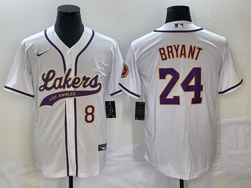 Men Los Angeles Lakers #24 Bryant white 2023 NBA Jersey style 9->los angeles lakers->NBA Jersey